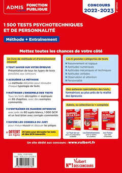 1500 tests psychotechniques et de personnalité - Méthode et entraînement intensif
