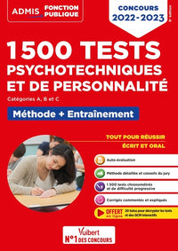 1500 tests psychotechniques et de personnalité - Méthode et entraînement intensif