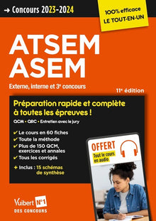 Concours ATSEM et ASEM - Catégorie C - Préparation rapide et complète à toutes les épreuves - Tout le cours en audio