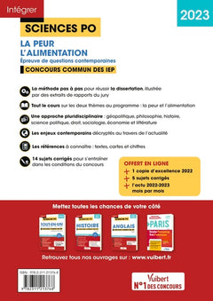 Sciences Po - L'alimentation - La peur - Questions contemporaines - Thèmes 2023