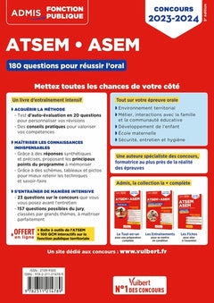 Concours ATSEM et ASEM - Catégorie C - 180 questions pour réussir l'oral