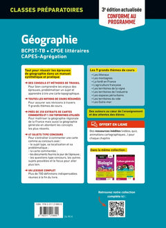 Mémento Géographie BCPST / TB / CPGE littéraires / CAPES / Agrégation - Conforme au nouveau programme