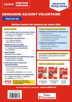 Épreuves de sélection Gendarme adjoint volontaire - Catégorie C - Tout-en-un: GAV APJA et EP - 2023-2024