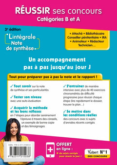L'intégrale de la Note de synthèse