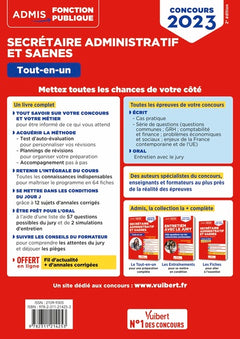 Concours Secrétaire administratif et SAENES - Catégorie B - Tout-en-un: Externe, interne et 3e voie - Concours 2023