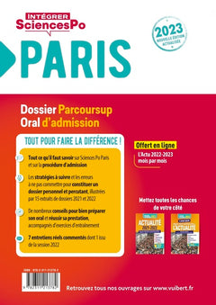Sciences Po Paris - Dossier et oral - Admission 2023: Procédure de sélection - Fil d'actu mois par mois