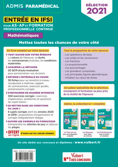 Entrée en IFSI pour AS-AP et formation professionnelle continue (FPC) - Mathématiques