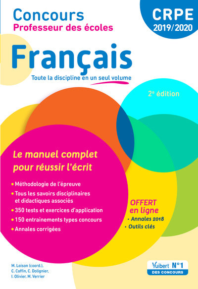 Concours Professeur des écoles - Français - Le manuel complet pour réussir l'écrit: CRPE 2019-2020