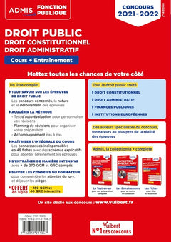 Droit public - Droit constitutionnel - Droit administratif - Cours et entraînement - Catégories A et B: Concours 2021-2022