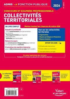 Collectivités territoriales 2026 - Cours et entraînement