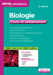 Concours paramédicaux - Biologie - Cours et entraînement