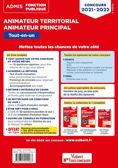 Concours Animateur territorial et Animateur principal - Catégorie B - Tout-en-un