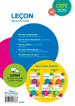 CRPE 2025 - Leçon - Epreuve orale (M2)