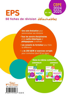 EPS - CRPE 2024-2025 - 50 fiches de remise à niveau