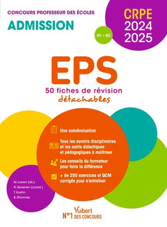 EPS - CRPE 2024-2025 - 50 fiches de remise à niveau