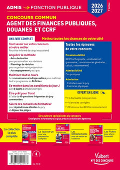 Concours commun Agent des finances publiques, douanes et CCRF 2026-2027 - Tout-en-un