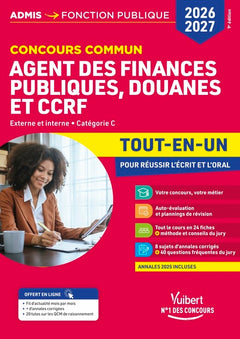 Concours commun Agent des finances publiques, douanes et CCRF 2026-2027 - Tout-en-un