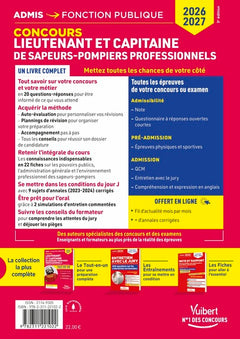 Concours Lieutenant et Capitaine de sapeurs-pompiers professionnels