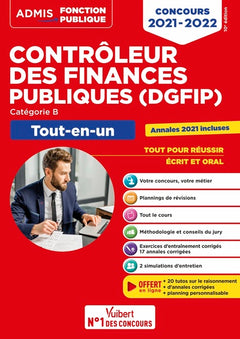 Concours Contrôleur des Finances publiques (DGFIP) - Catégorie B - Tout-en-un: Concours 2021-2022