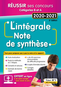 L'intégrale de la note de synthèse - Catégories B et A: Concours 2020-2021