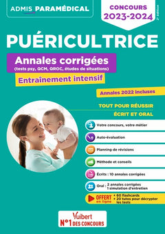 Concours Puéricultrice - Annales corrigées - Sujets 2023: Entraînement intensif