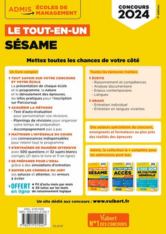Le tout-en-un SÉSAME - 32 sujets blancs - Ecrits et oraux - Tutos offerts