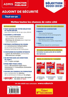Adjoint de sécurité - Catégorie C - Tout-en-un: Epreuves de sélection 2020-2021 - 20 tutos offerts