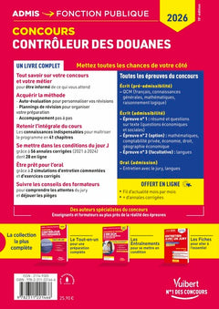 Concours Contrôleur des douanes - Catégorie B