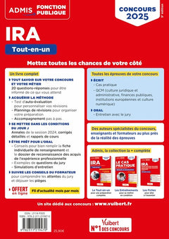 Concours d'accès aux IRA - Catégorie A - Tout-en-un