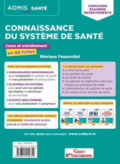 Connaissance du système de santé - Cours et entraînement en 40 fiches - Organisation, législation, acteurs et enjeux