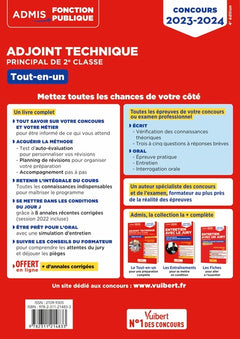 Concours Adjoint technique principal de 2e classe - Catégorie C - Tout-en-un