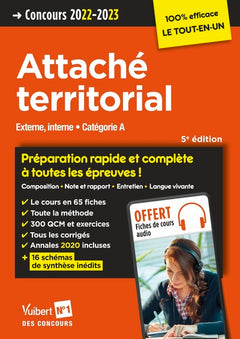 Concours Attaché territorial - Catégorie A - Préparation rapide et complète à toutes les épreuves !