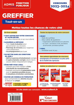 Concours Greffier - Catégorie B - Tout-en-un - Annales 2022 offertes