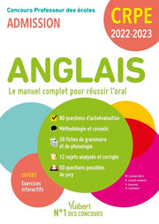 CRPE - Concours Professeur des écoles - Anglais - Le manuel complet pour réussir l'oral