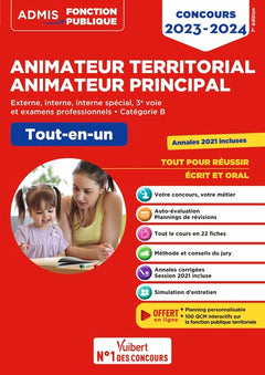 Concours Animateur territorial et Animateur principal - Catégorie B - Tout-en-un