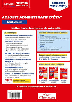 Concours Adjoint administratif d'État - Catégorie C - Tout-en-un: Concours 2022-2023