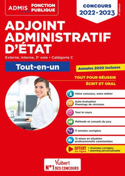Concours Adjoint administratif d'État - Catégorie C - Tout-en-un: Concours 2022-2023