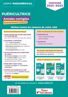 concours puéricultrice - annales corrigées - sujets 2020: entraînement intensif - ifpde - 2021-2022