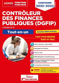 Concours Contrôleur des Finances publiques (DGFIP) - Catégorie B - Tout-en-un: Concours 2022-2023