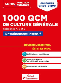 1000 QCM de culture générale: Concours de la fonction publique