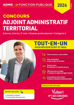 Concours Adjoint administratif territorial - Catégorie C - Tout-en-un