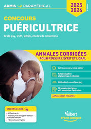 Concours puéricultrice - Annales corrigées - Sujets 2024