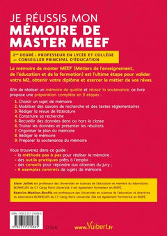 Je réussis mon mémoire de Master MEEF