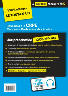 CRPE - Concours Professeur des écoles - Préparation rapide et complète aux épreuves écrites et orales: Admissibilité et admission 2022