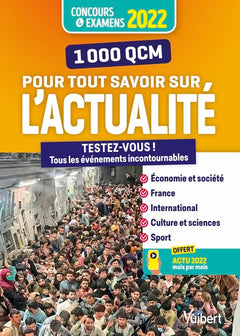 1000 QCM pour tout savoir sur l'actualité 2021-2022