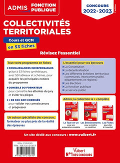 Collectivités territoriales - Cours et QCM - Catégories A, B et C - L'essentiel en 53 fiches