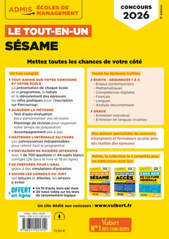 Le tout-en-un SÉSAME - 35 sujets blancs - Écrits et oraux - Tutos offerts
