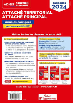 Concours Attaché territorial - Catégorie A - Annales corrigées