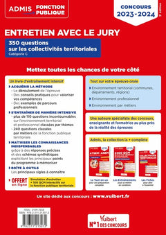 Entretien avec le jury - 350 questions sur les collectivités territoriales - Catégorie C: Oral - Concours et examens professionnels 2023-2024