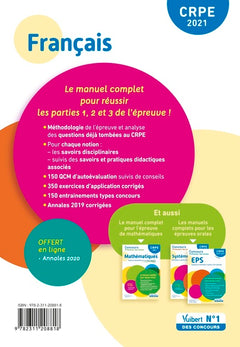 CRPE - Concours Professeur des écoles - Français
